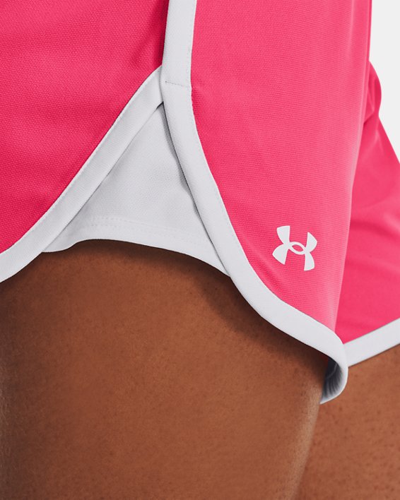 Women's UA Play Up 5" Shorts in Pink image number 3